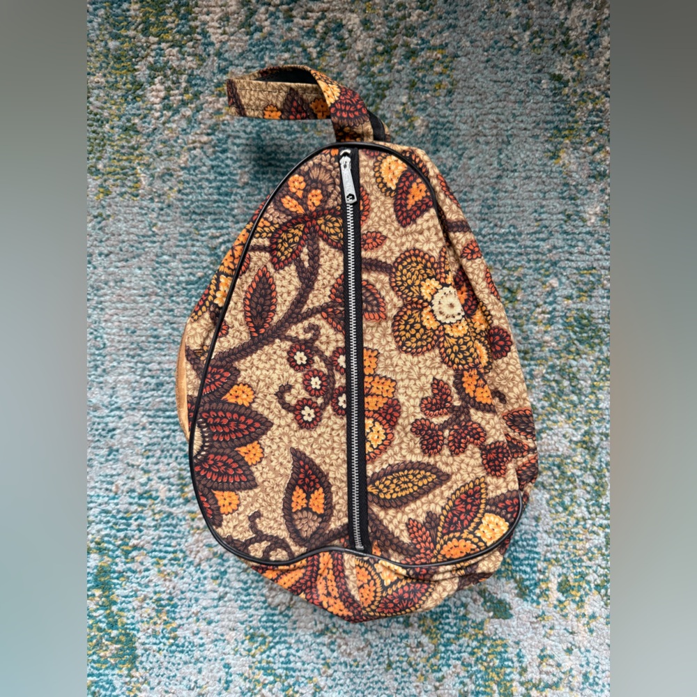 Vintage NPC 60/70s fabric flower power travel toiletries bag